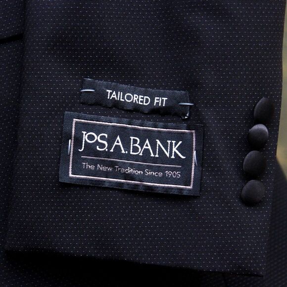 46R JOS A BANK Tailored Fit Satin Lapel Dinner Jacket Blazer C070556‎ - Picture 5 of 10